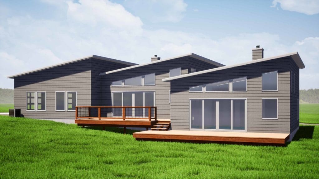 3D Render | Custom Home in Sequim Washington | Estes Builders
