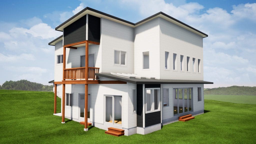 3D Render | Custom Home in Indianola Washington | Estes Builders