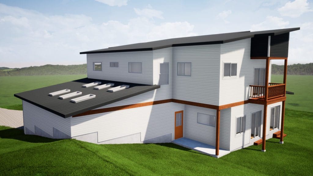 3D Render | Custom Home in Indianola Washington | Estes Builders