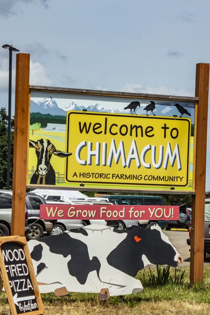 Welcome to Chimacum sign
