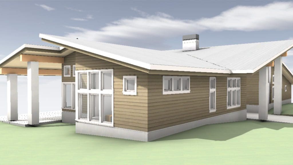 3D Render Custom Home in Port Townsend Washington | Estes Builders