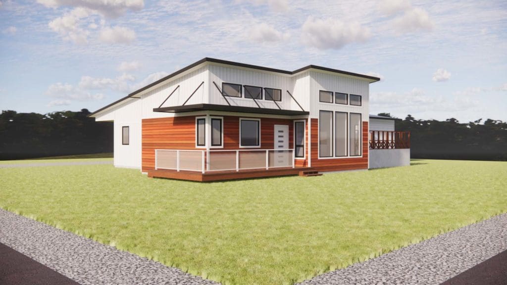 3D Render Custom Home in Port Townsend Washington | Estes Builders